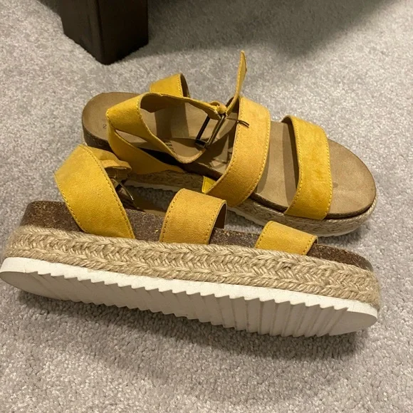 Universal Thread Shoes Target Yellow Platform Espadrille